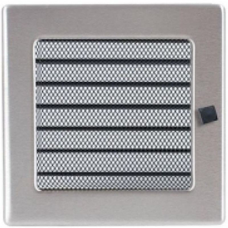 17x17 so žaluziou Krbová mriežka chrom matná 17x17 so žaluziou Krbová mriežka chrom matná
