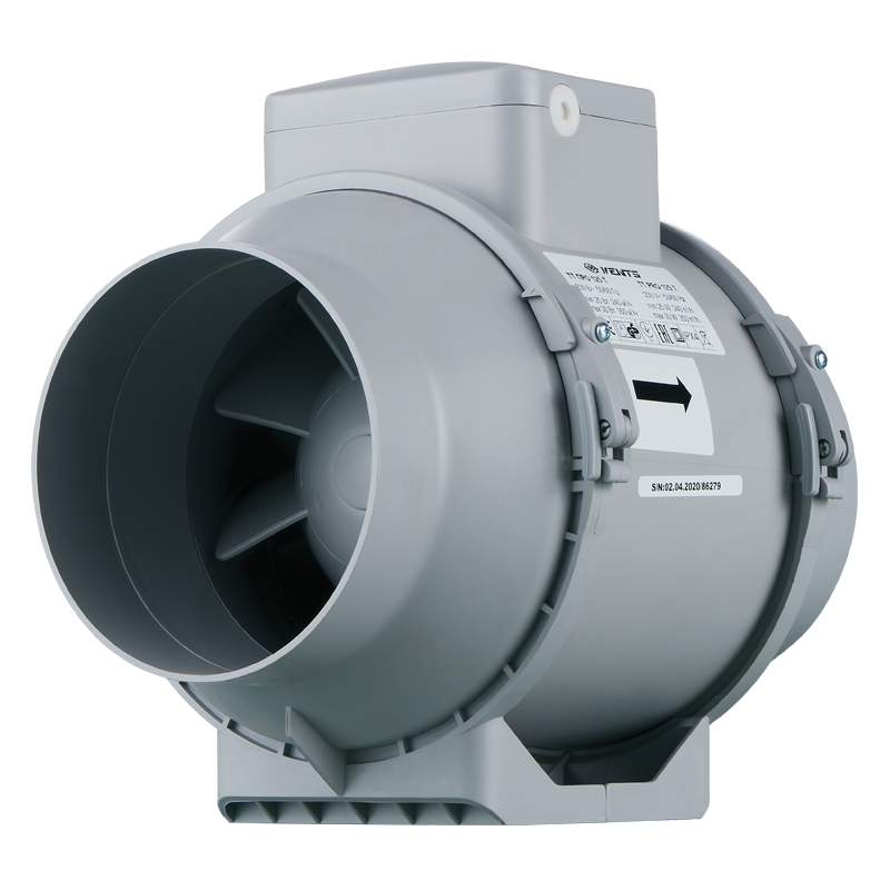 Axiálne odsávacie ventilátory VENTS TT 100T PRO -časový dobeh priemer napojenia 100mm-dvojrýchlostný výkon:180-245m3/h napätie 230V
