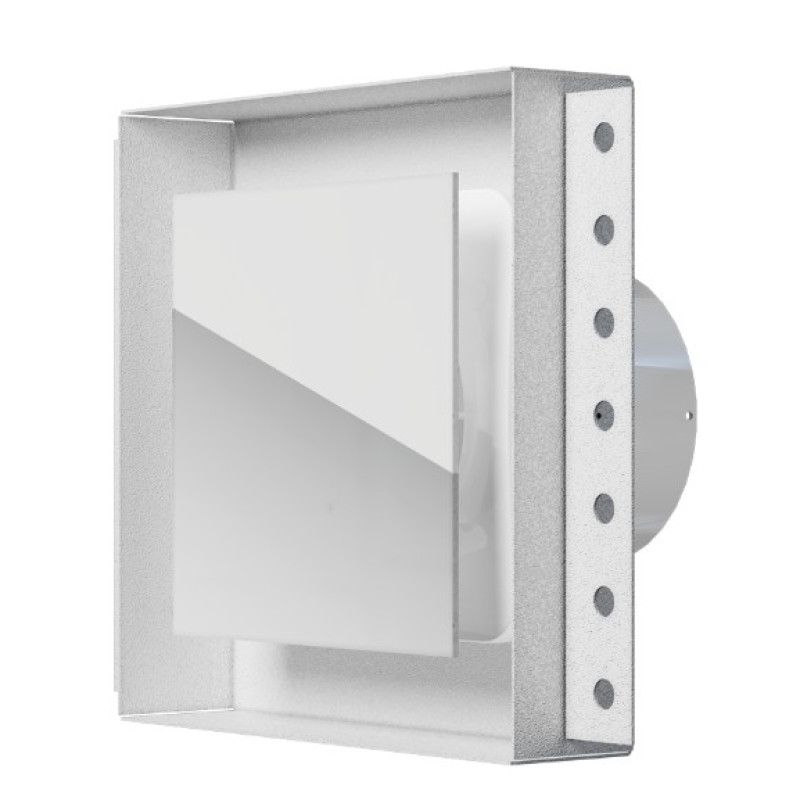 Ventilátory do kúpeľne obložiteľné Blauberg Alphaceram BIELY 100H-časový dobeh+parový senzor