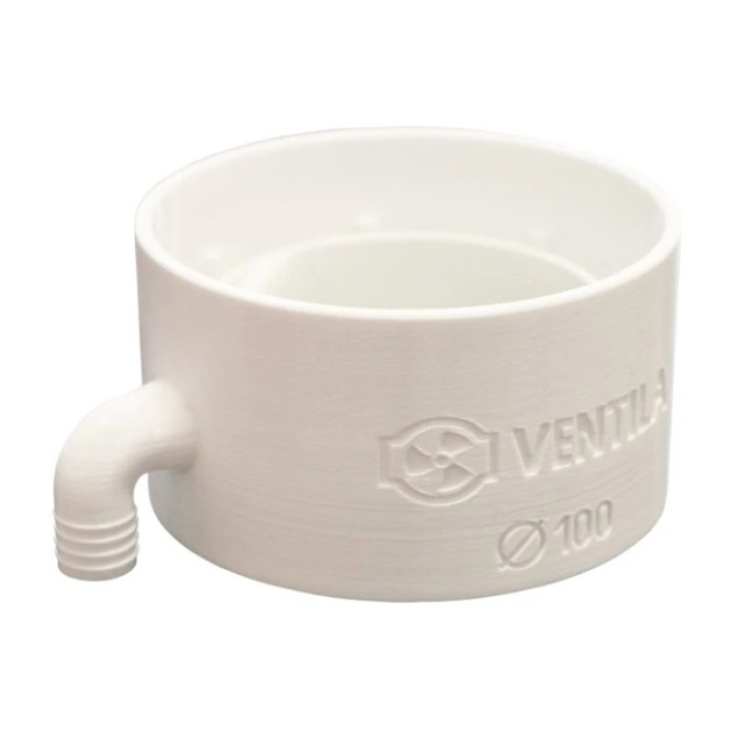 Kondenzačná jimka pre potubie KVK 100mm s odvodom kondenzátu