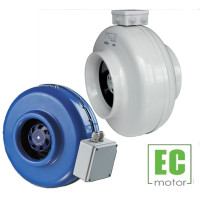 Potrubné odstredivé ventilátory kovové s EC motorom-elektronicky komutovaný