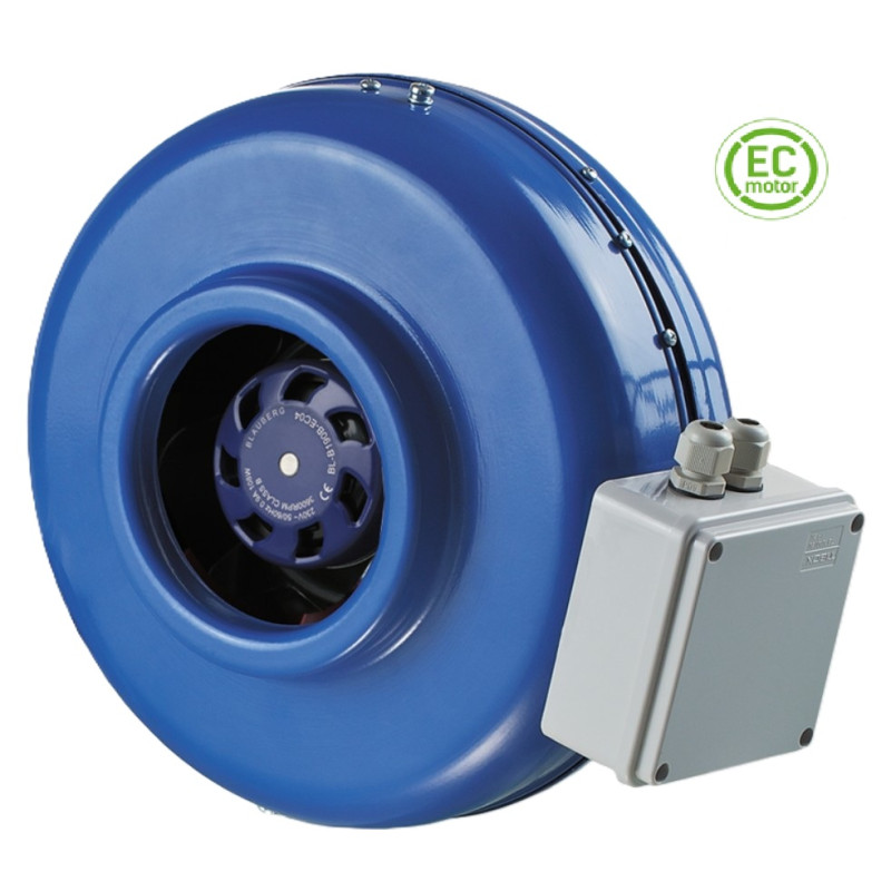 Odstredivé ventilátory VENTS VKM 100 EC- motorom Ø napojenia 98mm výkon 345m3/h napätie 230V