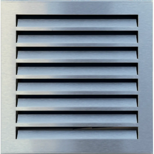 Kovová mriežka FM 400x400 mm NEREZ Uni+závesný rám s pevnými lamelami