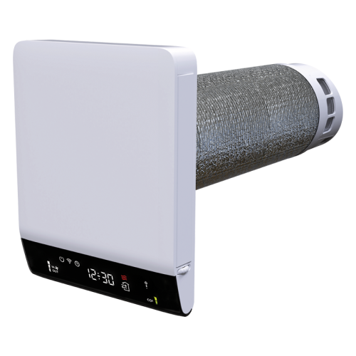Lokálny rekuperátor VENTS Breezy 160-E L07-dvojmotorový s ohrevom priemer 162mm výkon 70m3/h ovládanie aj smartfónom wifi
