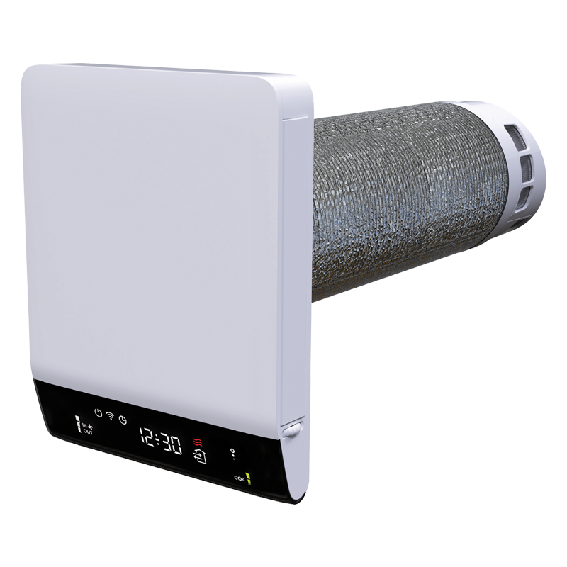 Lokálny rekuperátor VENTS Breezy 160-E L07-dvojmotorový s ohrevom priemer 162mm výkon 70m3/h ovládanie aj smartfónom wifi