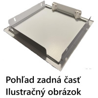 Kovové dvierka 500x500 ANTRACIT zatváranie tlačný magnet