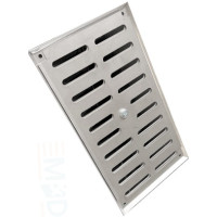 Vetracia mriežka uzatvárateľná MU 190x340mm NEREZ brúsený