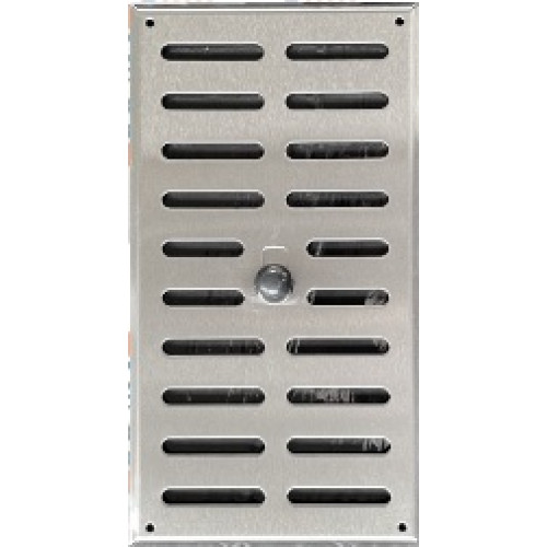 Vetracia mriežka uzatvárateľná MU 190x340mm NEREZ brúsený