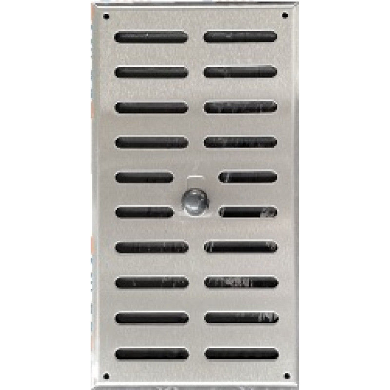 Vetracia mriežka uzatvárateľná MU 190x340mm NEREZ brúsený