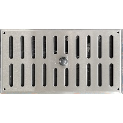 Vetracia mriežka uzatvárateľná MU 260x140mm NEREZ brúsený