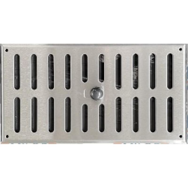 Vetracia mriežka uzatvárateľná MU 260x140mm NEREZ brúsený