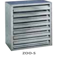 Axiálny priemyselný ventilátor ELICENT DYNAIR ZOO 95RS 0,55 KW s automatickou žaluziou výkon 24000m3/h 400V