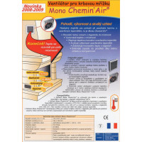  Mono CHemin Air Krbový ventilátor Grafit tmavý  made IN FRANCE