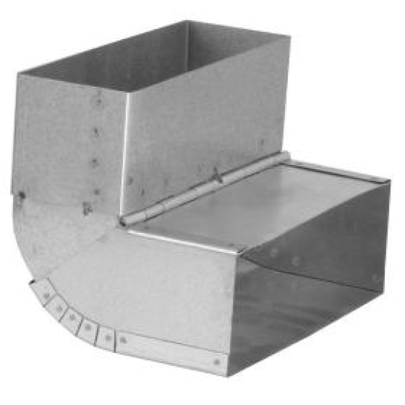 Koleno regulovateľné kanál 150x50 mm/45-90° - stena/strop pozink Koleno regulovateľné kanál 150x50 mm/45-90° - stena/strop pozink
