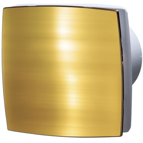 Ventilátor VENTS 125 LD TURBO Zlatý lesklý-zvýšený výkon+zapínanie a vypínanie vypínačom na svetlo