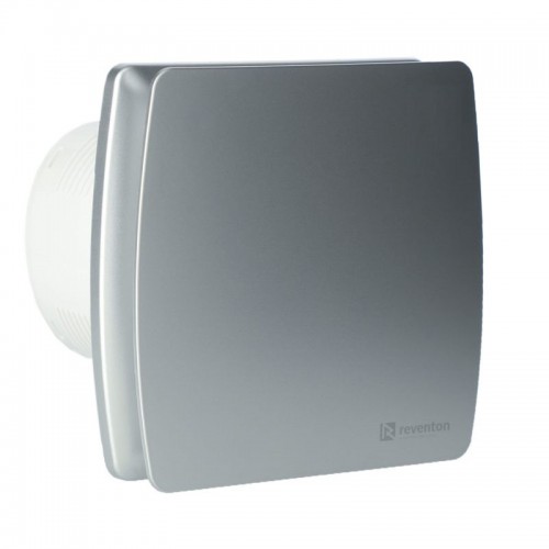 Ventilátor do kúpeľne REVENTON 100S VELO SILVER+spätná klapka+zapínanie a vypínanie vypínačom na svetlo