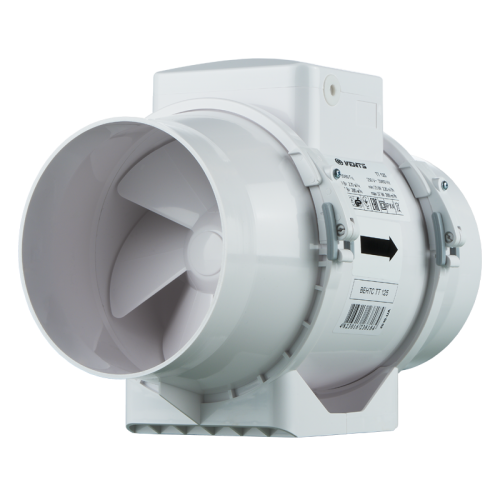 Axiálne odsávacie ventilátory VENTS TT 125 priemer napojenia 125mm-dvojrýchlostný výkon:220-280m3/h napätie 230V