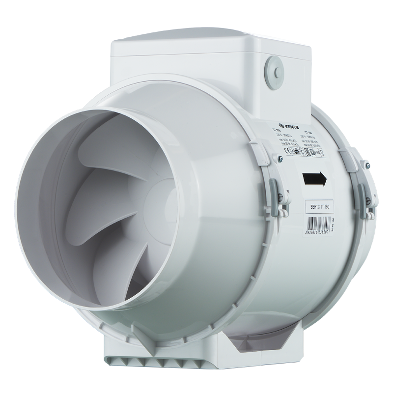 Axiálne odsávacie ventilátory VENTS TT 150 priemer napojenia 150mm-dvojrýchlostný výkon:405-520m3/h napätie 230V