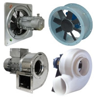 Protipožiarne a kyseline odolné ventilátory