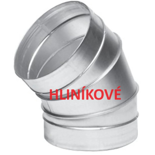 Hliníkové koleno HK 45st/pre potrubie  Ø125mm