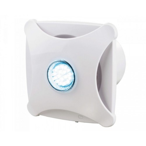 Ventilátor Vents 100XL star-riadenie vypínačom na svetlo-gulôčkové ložisko-vhodná do stropu+led podsvietenie