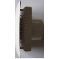 Ventilátor VENTS 100LD AUTO Chróm lesk s automatickou žaluziou-zapínanie a vypínanie vypínačom na svetlo